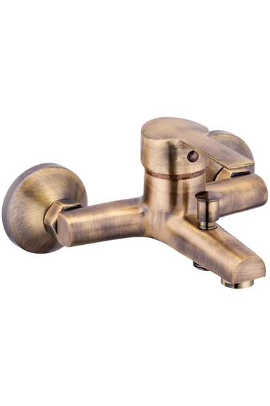 Antik Gold Banyo Bataryası Eskitme Armatür Pirinç 5 Yıl Garantili ürün görseli 1