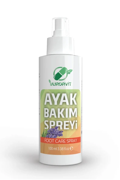 Yurdavit Ayak Bakım Spreyi 100 Ml Lavanta Kokulu Foot Care Spray Lavender Scent ürün görseli 1