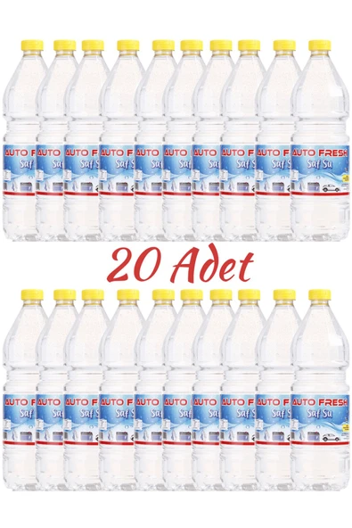 AutoFresh SAF SU 1 LT 2O'Lİ PAKET DİSTİLE SU SAFSU 20 ADET AKÜ ÜTÜ SUYU ürün görseli 1