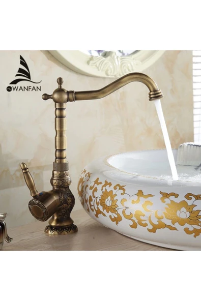 Banyo Lavabo Bataryası Antik Çanak Lavabo Uyumlu Uzun Model Yeni 5 Yıl Garantili ürün görseli 1