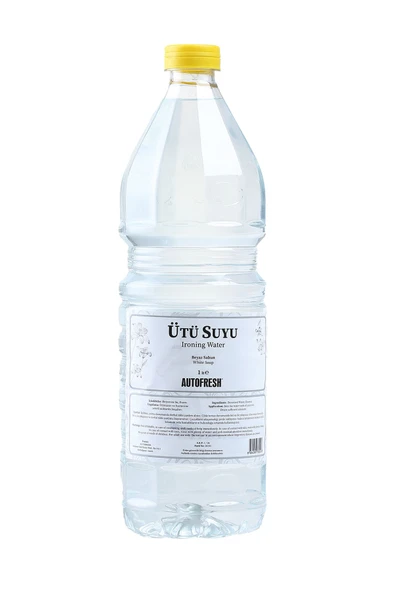 AutoFresh Ütü Suyu 1 Litre Beyaz Sabun Kokulu 1 Lt Buhar Kazanlı Ütülere Uygun Kireç Yapmaz Formül ürün görseli 1