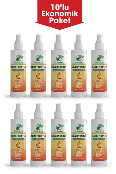 Yurdavit Magnezyum Yağı (magnesium Oil) 200 Ml 10x200 Ml ürün görseli 1