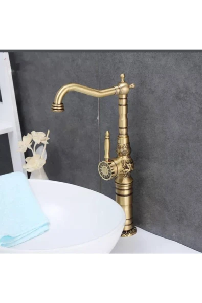 Banyo Çanak Lavabo Rustik Batarya Antik ürün görseli 1