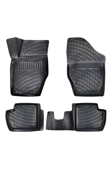 Citroen C4 2009 Araca Özel Tasarım 3D Havuzlu Paspas ürün görseli 1