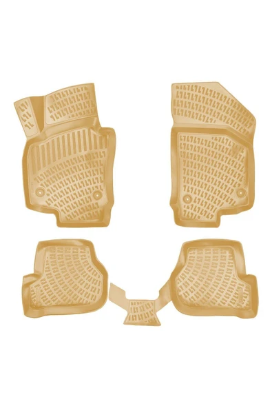 Seat (Alt Kısım)ea 2004 Araca Özel Tasarım 3D Havuzlu Bej Paspas ürün görseli 1