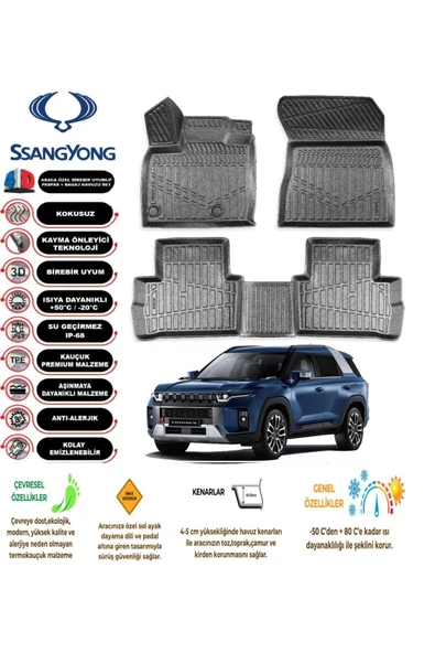 SSANGYONG TORRES EVX 2024 4D Havuzlu Paspas ürün görseli 1