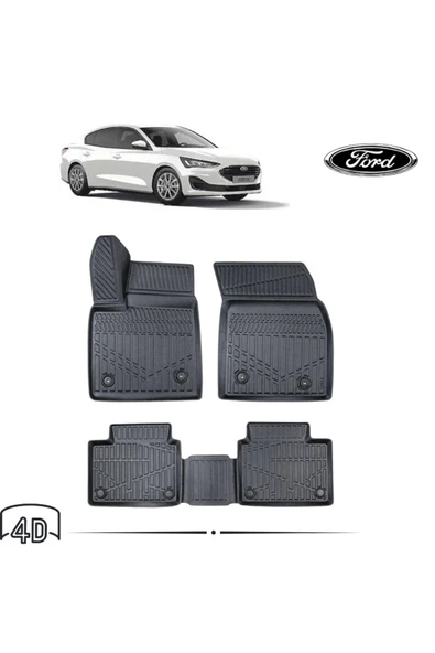 FORD FOCUS 5 2020 4D Havuzlu Paspas ürün görseli 1