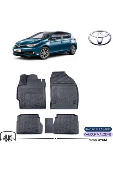 TOYOTA AURİS 2014 4D Havuzlu Paspas ürün görseli 1