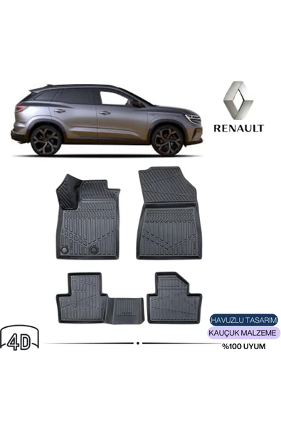 RENAULT AUSTRAL MİLD HYBRİT 2024 4D Havuzlu Paspas ürün görseli 1