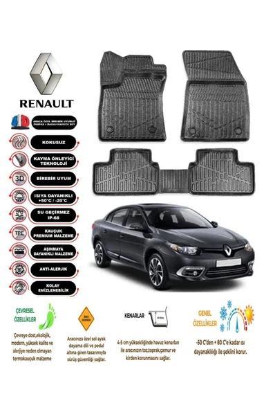 RENAULT FLUANCE 2011 4D Havuzlu Paspas ürün görseli 1