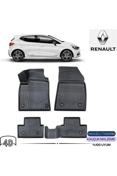 RENAULT CLİO 5 2023 4D Havuzlu Paspas ürün görseli 1