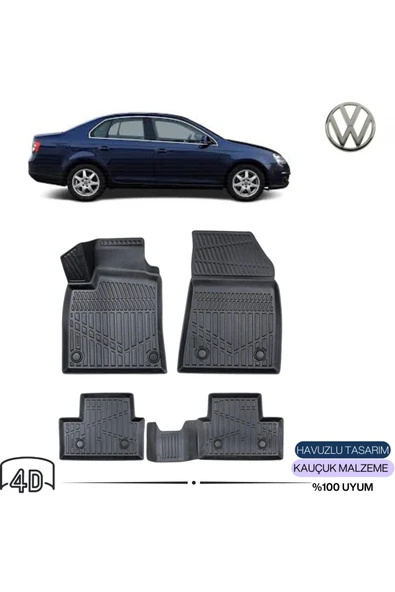 VOLKSWAGEN JETTA 2006 4D Havuzlu Paspas ürün görseli 1