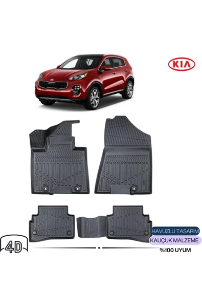 KİA SPORTAGE 2020 4D Havuzlu Paspas ürün görseli 1