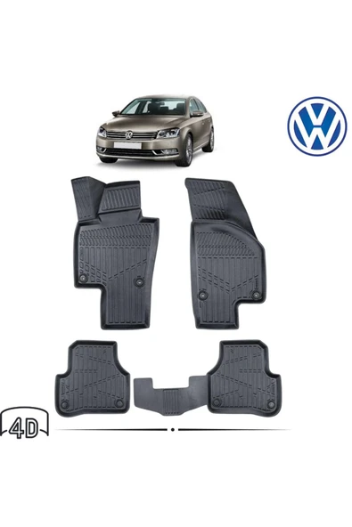 VOLKSWAGEN PASSAT B7 2012 4D Havuzlu Paspas ürün görseli 1