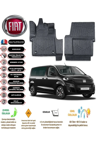 FİAT ULYSEE 2024 4D Havuzlu Paspas ürün görseli 1