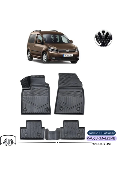 VOLKSWAGEN CADDY 2010 4D Havuzlu Paspas ürün görseli 1
