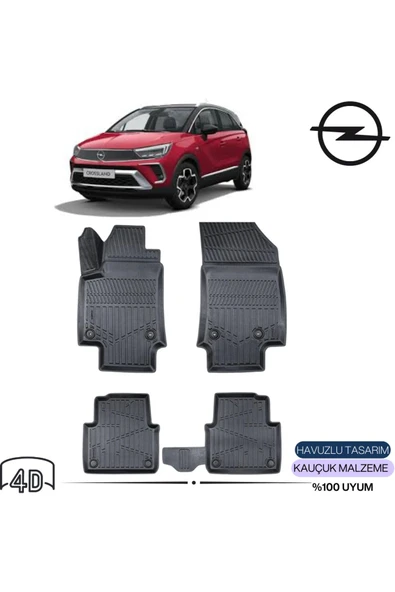 OPEL CROSSLAND 2024 4D Havuzlu Paspas ürün görseli 1