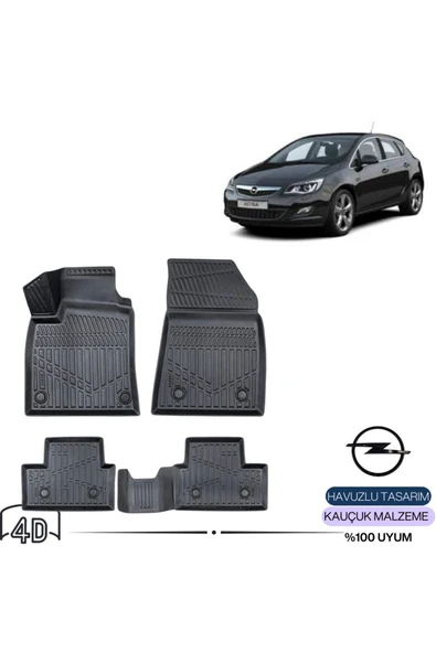 OPEL ASTRA J 2015 4D Havuzlu Paspas ürün görseli 1