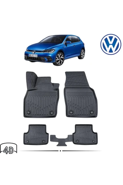 VOLKSWAGEN POLO 2022 4D Havuzlu Paspas ürün görseli 1