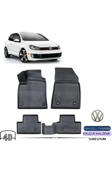 VOLKSWAGEN GOLF 6 2008  4D Havuzlu Paspas ürün görseli 1