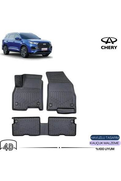 CHERY TİGGO 8 PRO 2024 4D Havuzlu Paspas ürün görseli 1