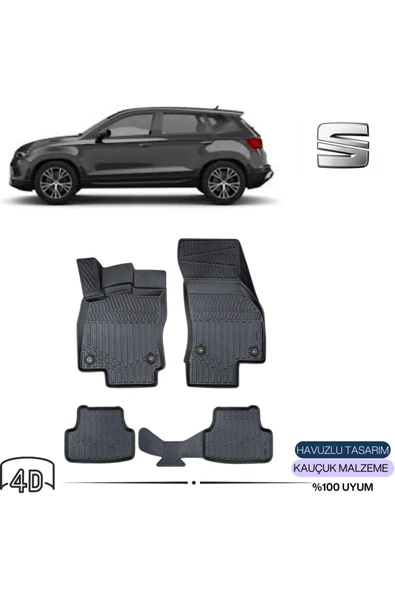 SEAT ATECA 2022 4D Havuzlu Paspas ürün görseli 1