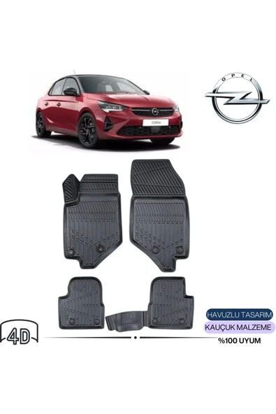 OPEL CORSA F 2020 4D Havuzlu Paspas ürün görseli 1