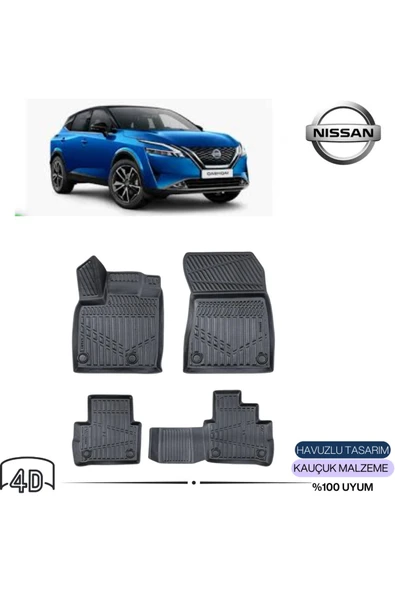 NİSSAN QASHQAİ benzinli 2023 4D Havuzlu Paspas ürün görseli 1