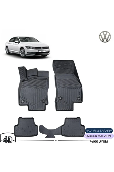 VOLKSWAGEN PASSAT B8 EU 2020 4D Havuzlu Paspas ürün görseli 1