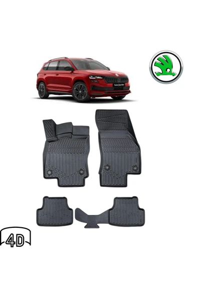 SKODA KAROQ 2020 4D Havuzlu Paspas ürün görseli 1