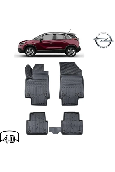 OPEL CROSSLAND X 2020 4D Havuzlu Paspas ürün görseli 1