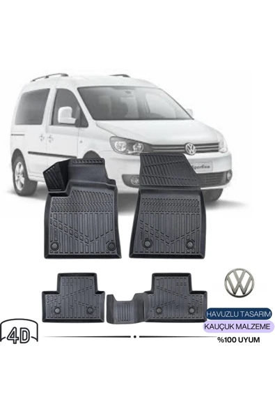 VOLKSWAGEN CADDY 2018 4D Havuzlu Paspas ürün görseli 1