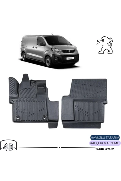 PEUGEOT EXPERT PANELVAN 2017 sonrası 4D ( Araca Özel ) PREMİUM HAVUZLU PASPAS ürün görseli 1
