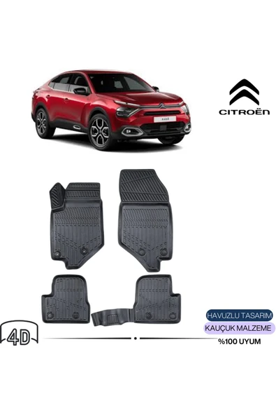 Citroen C4x Benzinli 2023 Sonrası 4d ( Araca Özel ) Premium Havuzlu Paspas ürün görseli 1