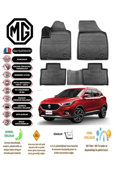 MG ZS BENZİNLİ 2021 sonrası 4D ( Araca Özel ) PREMİUM HAVUZLU PASPAS ürün görseli 1