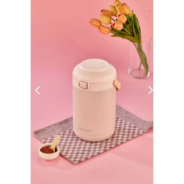 COOKER-ZEGO PEMBE YEMEK TERMOSU ÇELİK 2 LT YK1412 XG-6925 ürün görseli 1