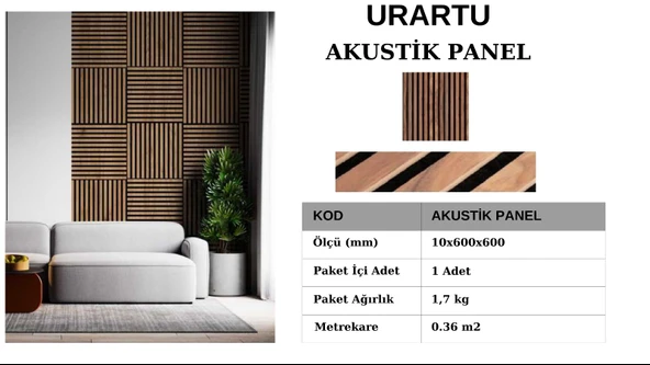 60 x60 AKUSTİK DUVAR PANELİ URARTU ürün görseli 1