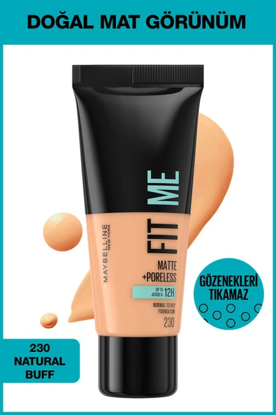 Maybelline Fondöten Fit Me Matte 230 ürün görseli 1