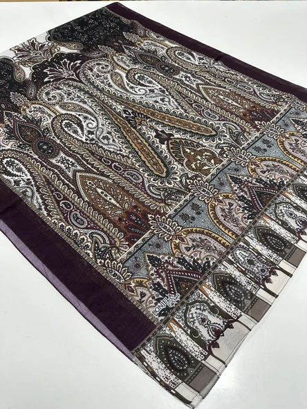 Bonjela Soft Pamuklu Şal Etro Desen LBS1101 ürün görseli 1