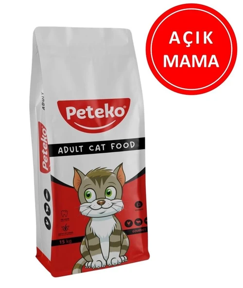 Peteko Gurme Karışık Kedi Maması 1 Kg AÇIK ürün görseli 1