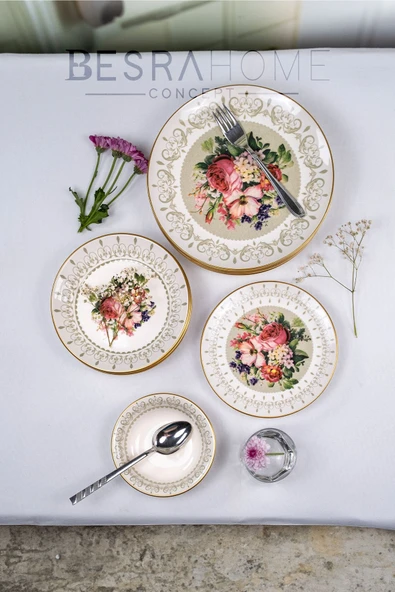 BESRAAVM LUXE BLOOM SET YEMEK TAKIMI - Resim 3