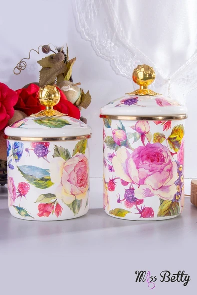 Miss Betty Emaye Kavanoz 2'li Set Rose Deluxe ürün görseli 1