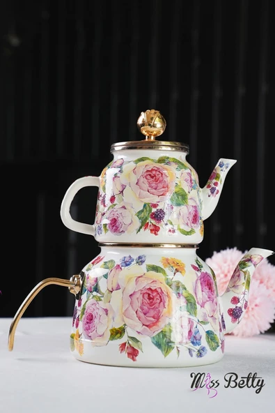 Miss Betty Emaye Çaydanlık Rose Deluxe ürün görseli 1