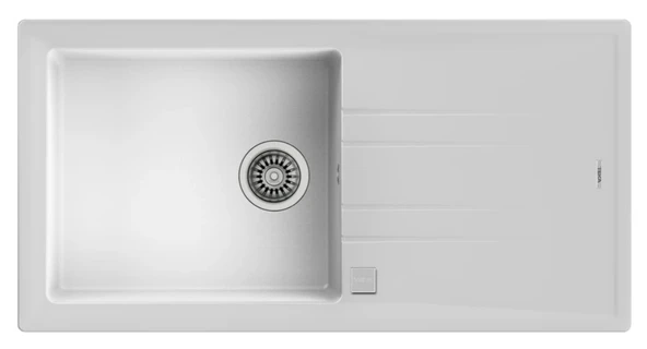 TEKA STONE 60 L-TG TEK GÖZLÜ TEZGAHÜSTÜ BEYAZ GRANİT EVYE ürün görseli 1