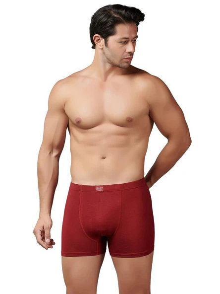 6 Adet Gümüş Erkek Modal Elastan Boxer 7009 - Resim 2
