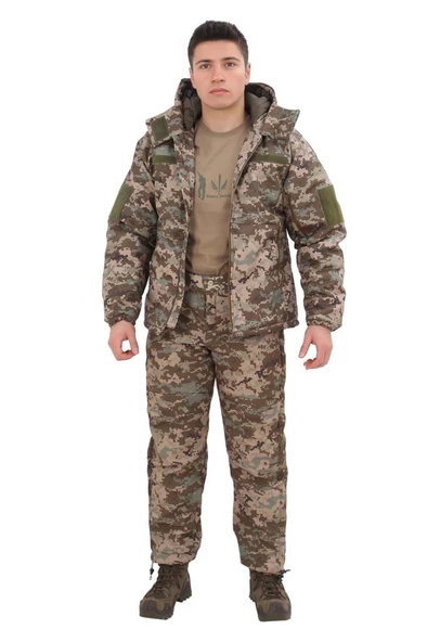 Single Sword Su Geçirmez Kışlık Softshell Mont&Pantolon Salopet Takım ürün görseli 1
