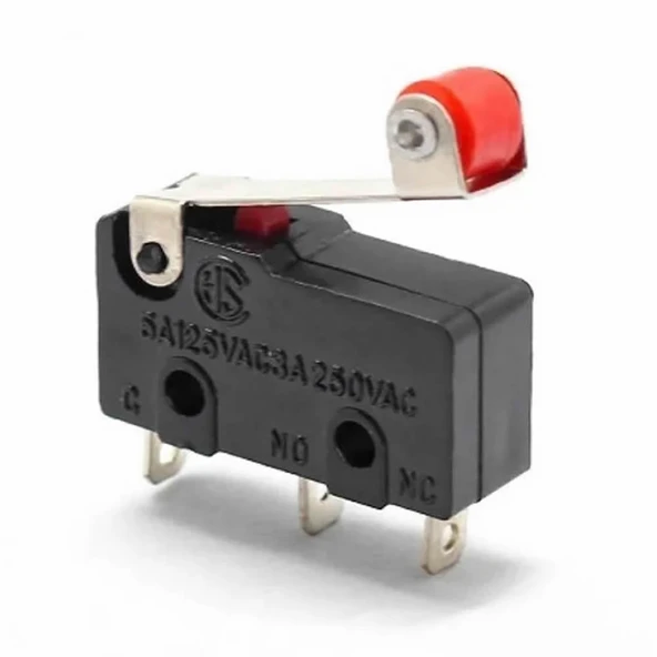 Alkatronik Makaralı Micro Switch Anahtar 5A 5A 250V Rulo Makara Kollu NO NC COM SPDT Sınırlayıcı Momentary ürün görseli 1
