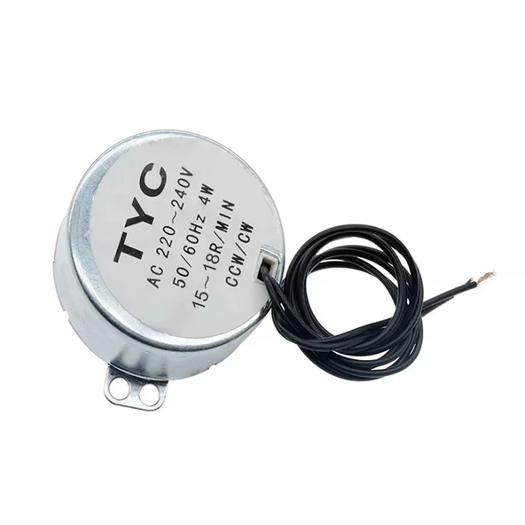 Alkatronik TYC-50 AC 220V 15RPM Senkron Motor Kuluçka Isıtıcı Fan Saat Zamanlayıcı Vitrin Perde Makine 4W Sesz ürün görseli 1