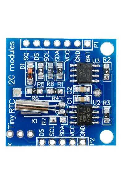 Alkatronik DS1307 RTC IIC Zaman Modül Gerçek Zaman Saat I2C 24C32 Eeprom Sn/Dakika/Saat/Gün/Ay/Yıl/Tarih Hesap ürün görseli 1