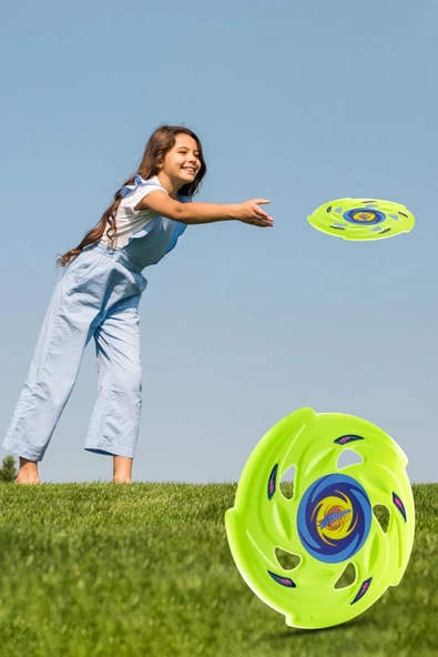 Frizbi Fırlatma Diski Plaj Kumsal Oyuncağı 24cm ürün görseli 1
